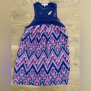 Womens Juniors Jolt crochet neck top or dress size small